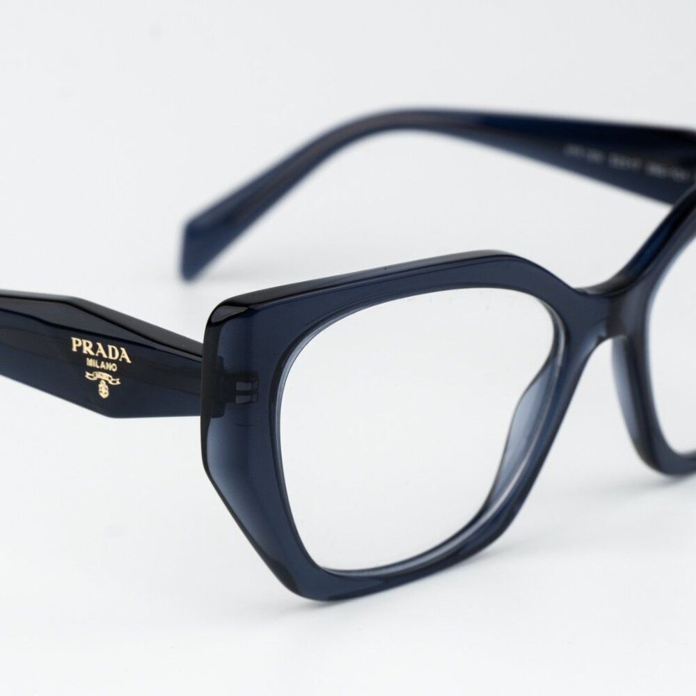 Prada Women Eyeglasses Blue Crystal Cat Eye PR18WV 08Q1O1 BRAND NEW - Picture 7 of 8